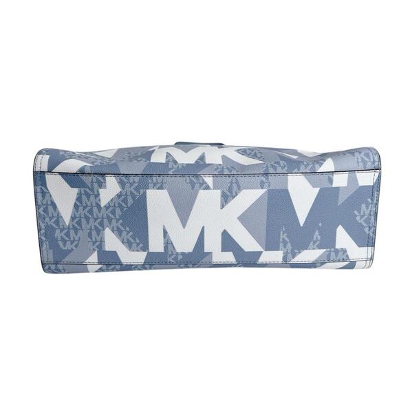 Michael Kors Kenley Leather Shoulder Bag, Blue, 35H1GY9T3T - Picture 4 of 12